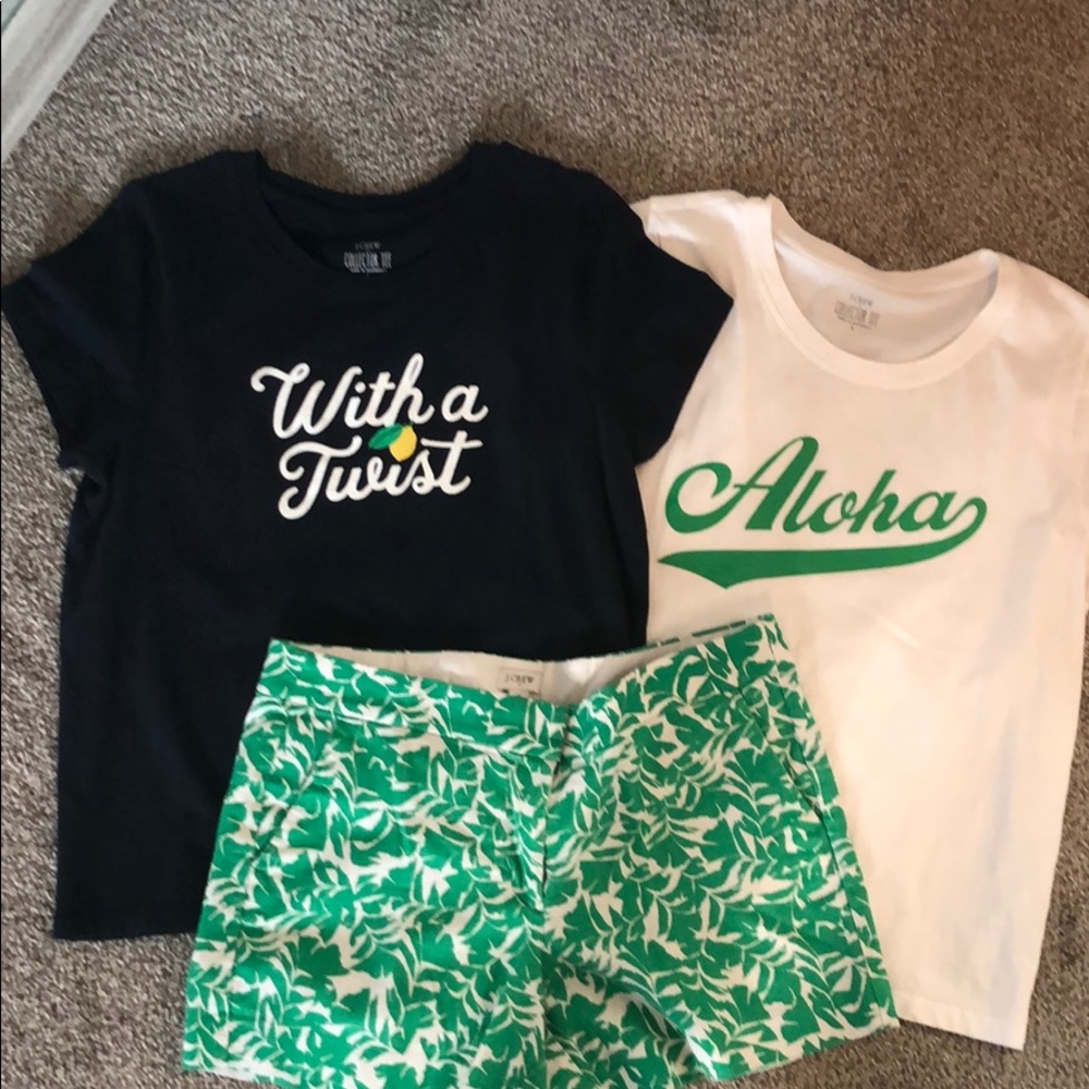 J.Crew Factory Shorts and Short Sleeve Tees